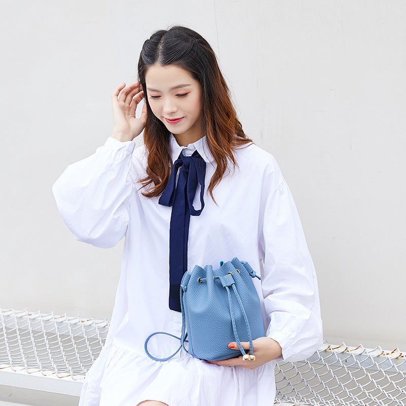 Drawstring Bucket Bag Mobile Phone Bag Shoulder Bag Women'S Fashion Messenger Bag Change Purse Bag - Image 3