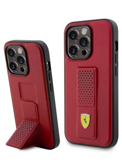 Ferrari Ferrari iPhone 15 Pro Max For Gripstand Case with Perforated Pattern  - Image 1