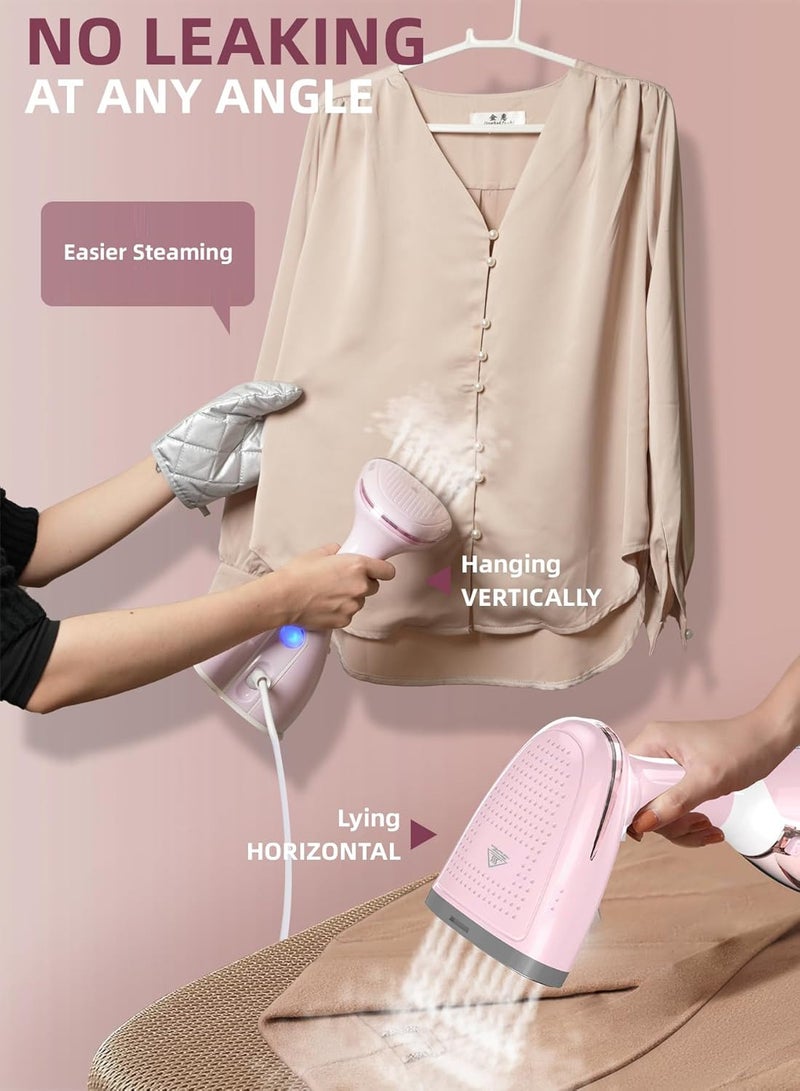 Eworld Assorted Colors, Garment Steam Iron, 1500W High Power Handheld Clothes Steam Iron with 280ML Water Tank, Portable Steam Iron with 30 Second Fast Heat Up, 3 Steam Modes, Auto Shut Off and Wrinkle Remover  - Image 5