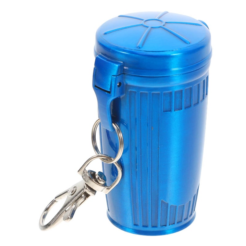 منفضة سجائر صغيرة محمولة بدون دخان مع غطاء مقاوم للرياح لحمل رماد السجائر للسفر في الهواء الطلق - Image 2