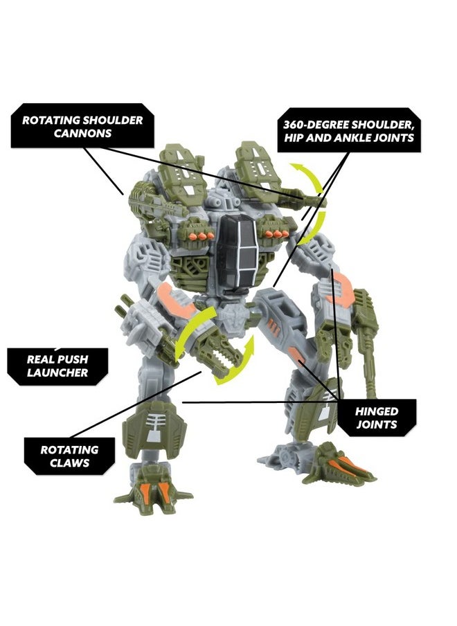 SNAP SHIPS Forge Maul Ft-12 Assault Mech - Build To Battle - No Batteries Required - Build 3 Different Designs -8+  - Image 4