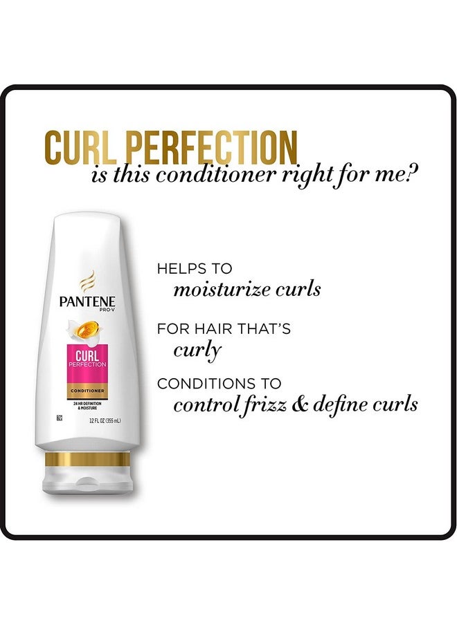 Pantene Pantene Pro-V Curly Hair Curl Perfection Moisturizing Conditioner, 12 Fl Oz (Pack of 2)  - Image 5