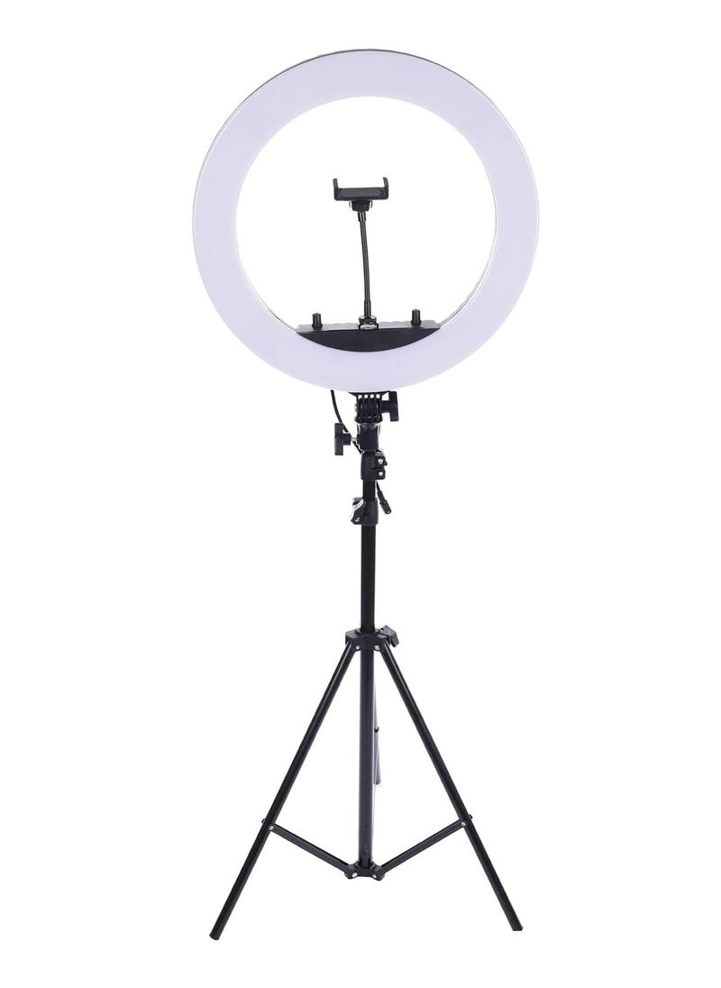 DUSALA - HQ-18 Live Stream Led Soft Ring Light Stand 45 cm  selfie stick for Smartphone Makeup Video Studio Tripod Ring Light - Image 1