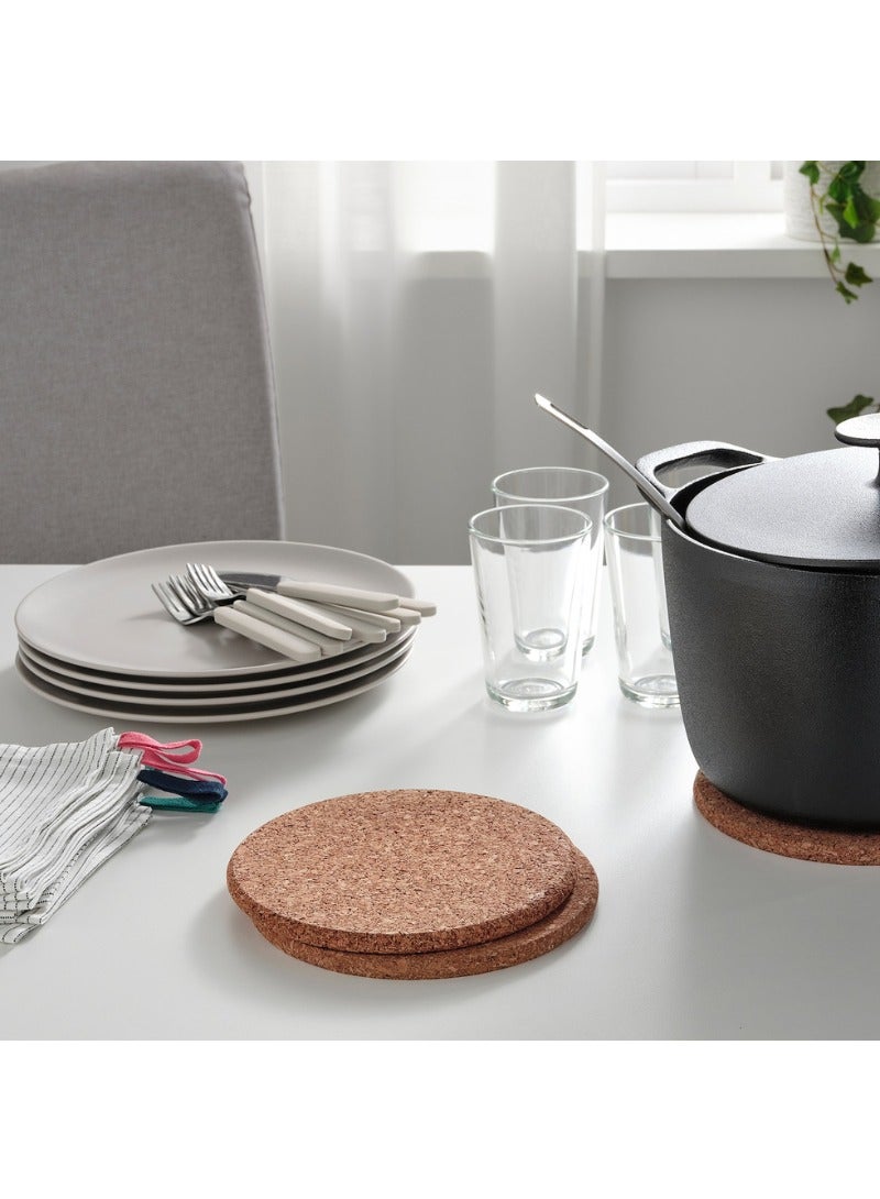 Pot Stand, Cork, 19 cm (Pack of 3)  - Image 3