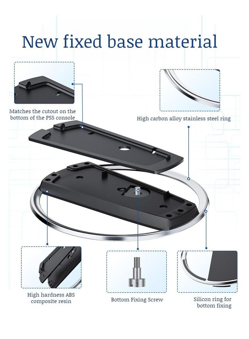 DAX STAR Vertical Stand for PS5 Consoles - Playstation 5 Slim Base Video Game Accessories - Image 4