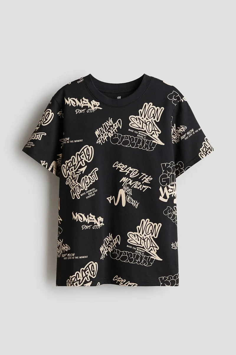H&M Printed cotton T-shirt