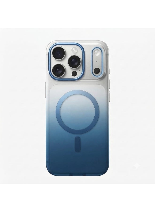 ماكسويل غطاء خلفي لهاتف iPhone 18 Pro Max من سلسلة Maxwell Matt Aimo (الجيل الثاني) - حماية متوافقة مع MagSafe - لون أزرق سماوي - Image 1