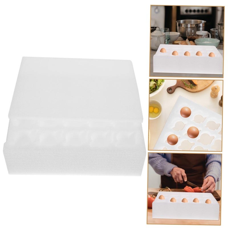 2 Pack Foam Tray for Shipping Holder Protective Design Supermarket Storage - Image 3