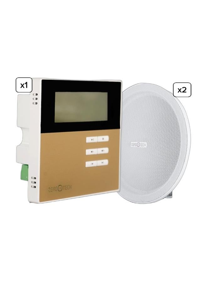 ZEROTECH Amplifier mini 20 watt & 6W Frameless Ceiling SpeakerBundle - Image 1