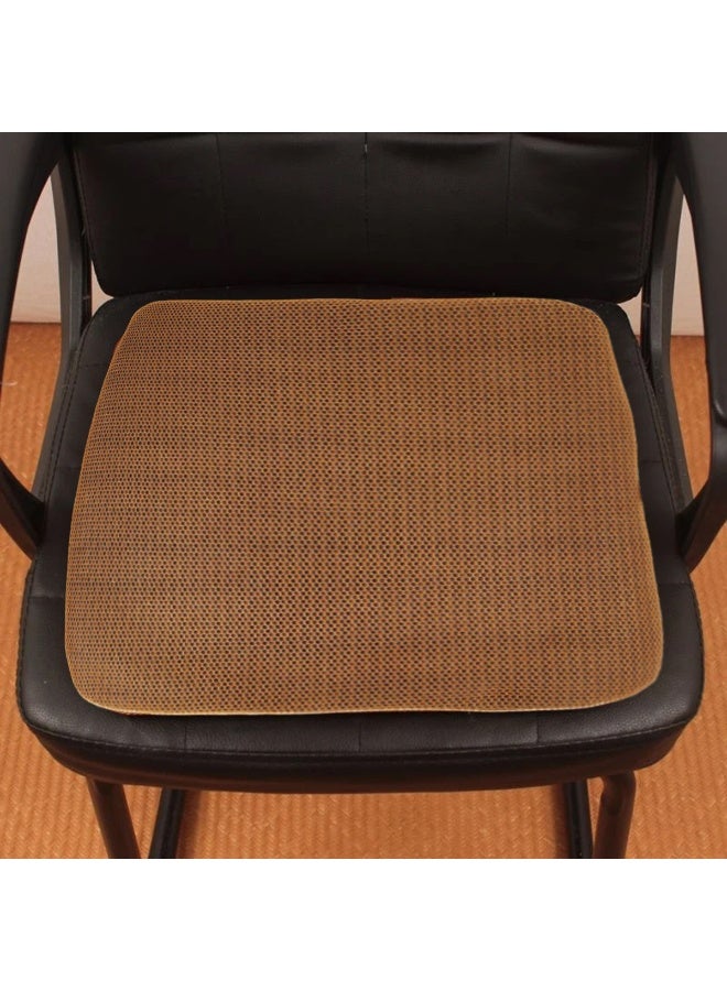 3 اكس ار وسادة جل عالمية للأرداف من 3XR لتخفيف التوتر | وسادة مقعد ثلاثية الأبعاد مرنة وجيدة التهوية وقابلة للغسل، مناسبة للسيارة، وكرسي المكتب، والمنزل، والسفر (بني، تقريبًا ٤٠ سم × ٤٣ سم) - Image 5