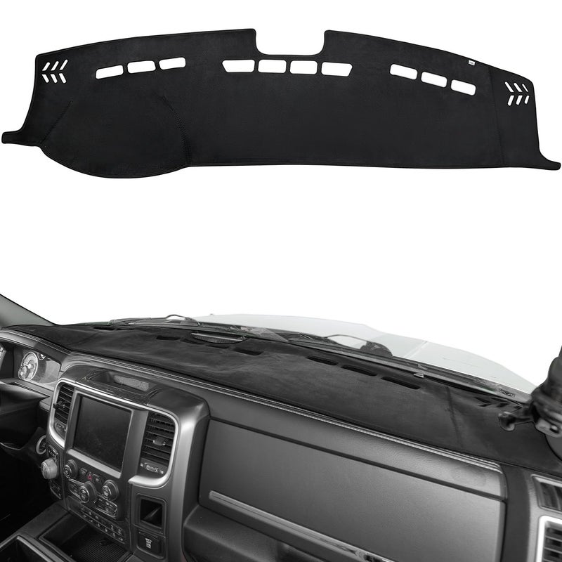 JOYTUTUS Dash Cover Dashboard Cover Mat Compatible with 2010-2018 Ram 1500 2500 3500 & 2019-2024 Ram 1500 Classic Model, Car Interior Dash Covers, Dash Board Cover Dashmat for Car Trucks - Image 1