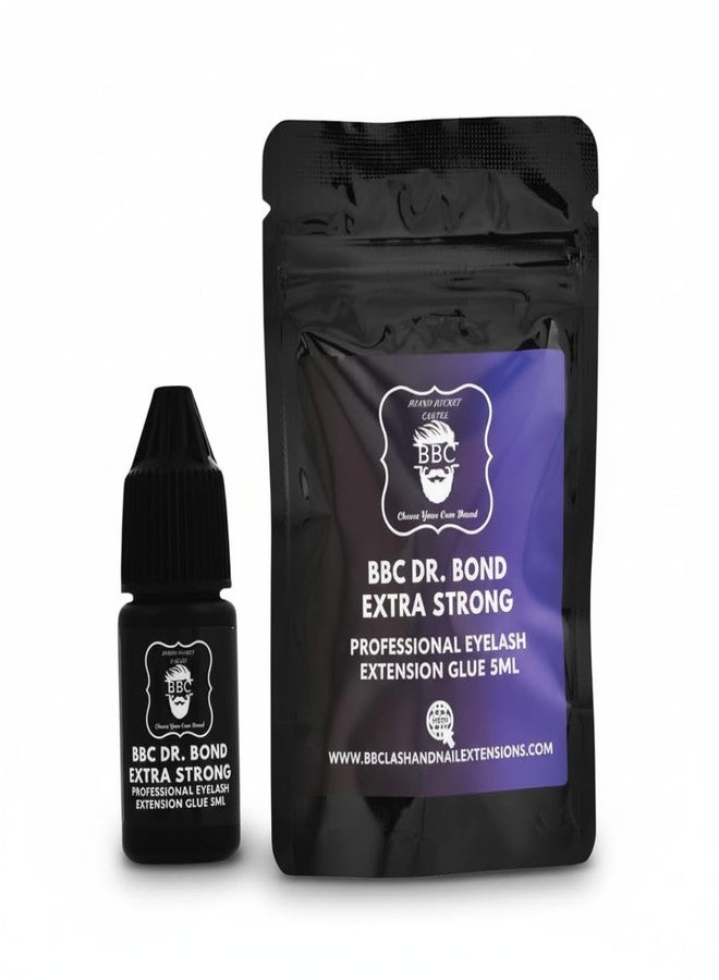بي بي اس غراء تمديد الرموش من بي بي سي دكتور بوند - سريع الجفاف (ثانية واحدة)، ثبات فائق، مقاوم للماء، لاصق رموش منخفض الأبخرة لفناني الرموش المحترفين - 5 مل أسود - Image 1