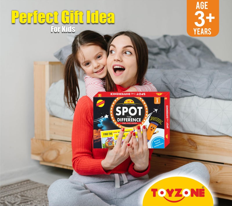 Toy Zone Toyzone Spot The Differences | Find The Difference Game | Brain Early Learner Educational Game | Great for Home, Road Trip, Travel, Camping - Best Gift for Kids Ages 3+ - Image 2