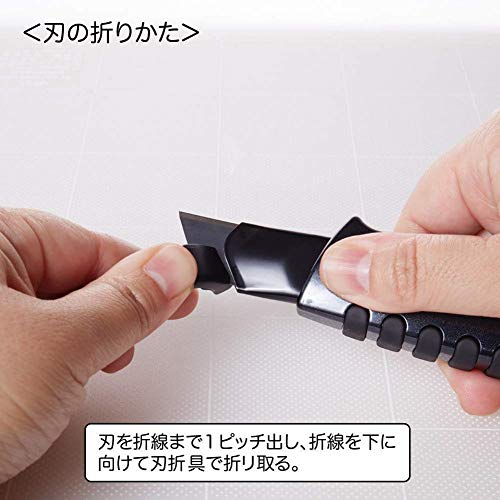 NT Cutter Premium Evolution PMG series Aluminum Die-Cast Cushioned Grip Auto-Lock Utility Knife, With Ultra-Sharp Black Blade (PMGL-EVO2R) - Image 4