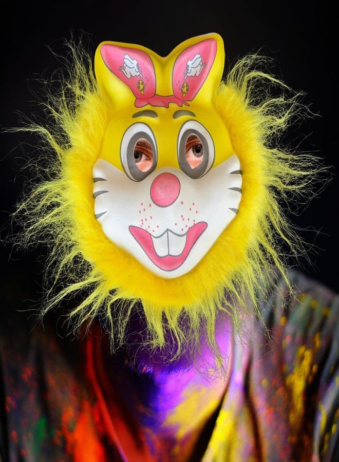 Salvus APP SOLUTIONS Holi Face Mask with Elastic - Reusable & Colorful Festival Mask for Holi Celebrations, Breathable & Comfortable Fit (Yellow_6x8 inch) - Image 4