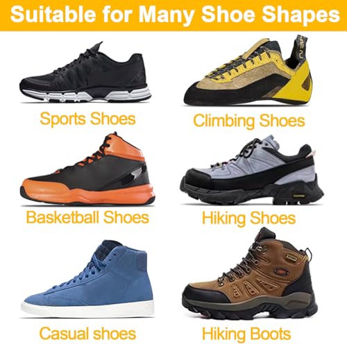DELELE 2 Pair Round Boot Laces Outdoor Hiking Walking Shoelaces Light Brown Black Striped Shoe Lace Work Shoe Strings 59 inch - Image 5