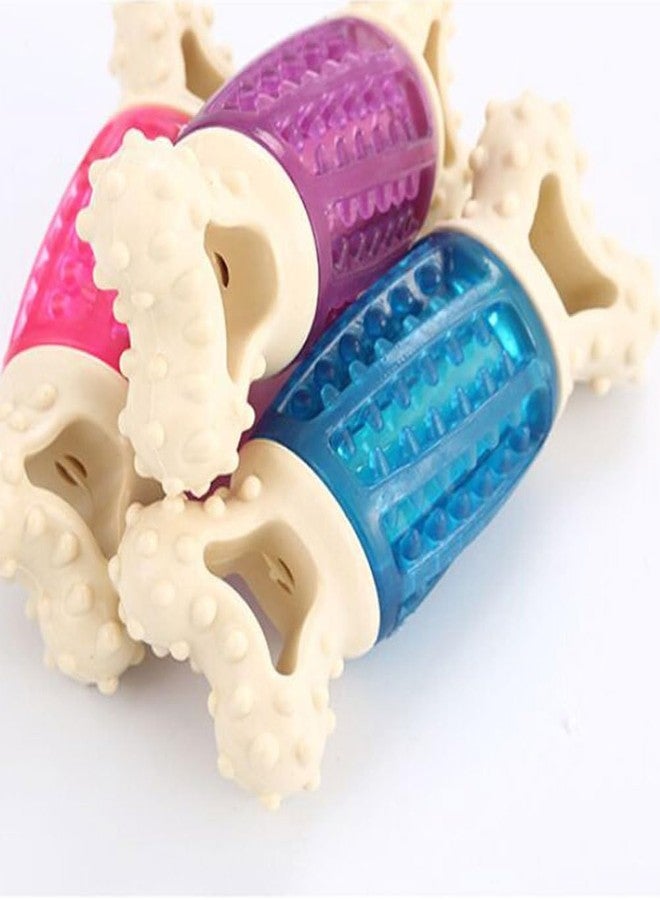 FONDOTIN Dog Bone Toy 5.70X2.36X2.36In Squeaky Chew Toy with Cartoon Dog Face Pet Sound for Interactive Play and Bite Training to Reduce Destructive Behavior - Image 3