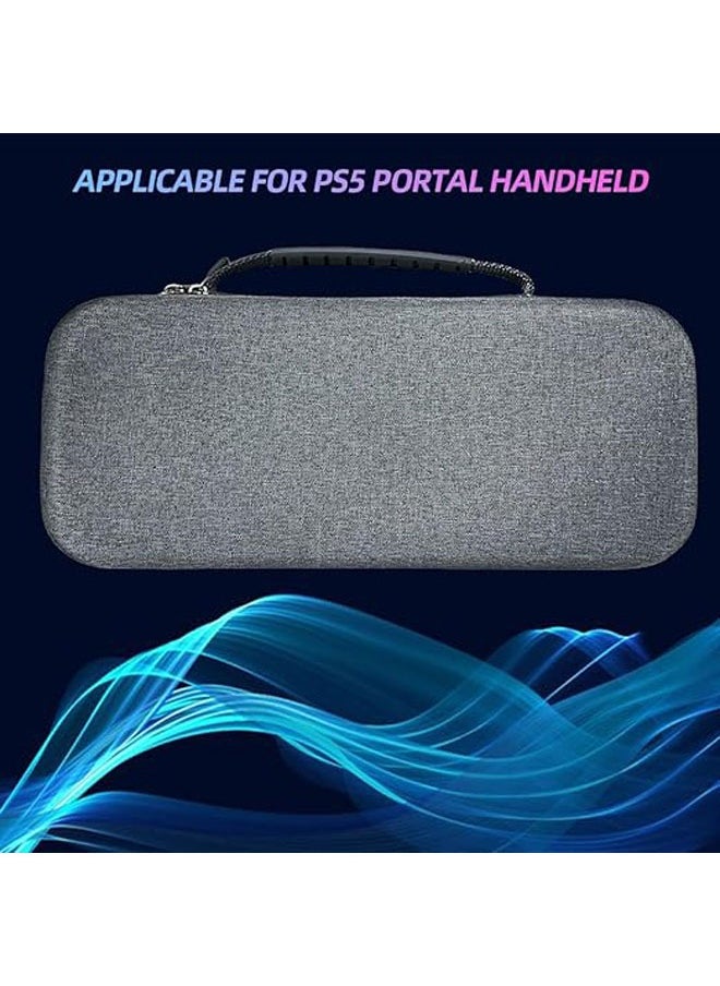 حقيبة سفر EVA لملحقات PS Portal، حقيبة حماية محمولة من الصدمات لجهاز PS5 Portal، حقيبة تخزين محمية من السقوط مع جيب شبكي متوافقة مع بلايستيشن بورتال.