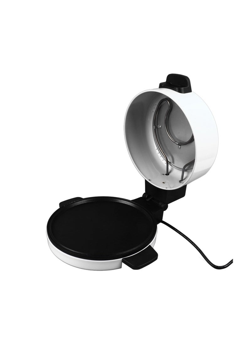 TELANPU Electric Arabic Bread Roti Tortilla and Pizza Maker, Non-Stick Baking Plate for Pizzas, Pancakes, Quesadillas, Omelets, Fast Heating with Indicator Light (White)  - Image 5