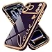 LCHULLE Compatible with iPhone 17 Pro Max Case for Women Girls Cute Luxury Plating Love Heart Design Soft TPU Cover Shockproof Full Camera Lens Protection Phone Case for iPhone 17 Pro MaxDark Purple - Image 2
