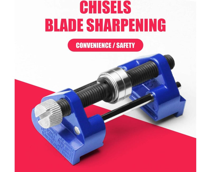Chisel Sharpener: Durable Cast Aluminum With Anti-Rust Coating - Adjustable Clamping Width 3mm To 47mm, Precise Angle Setting - Honing Guide For Woodworking Enthusiasts, Chisel And Planer Maintenance - Image 2