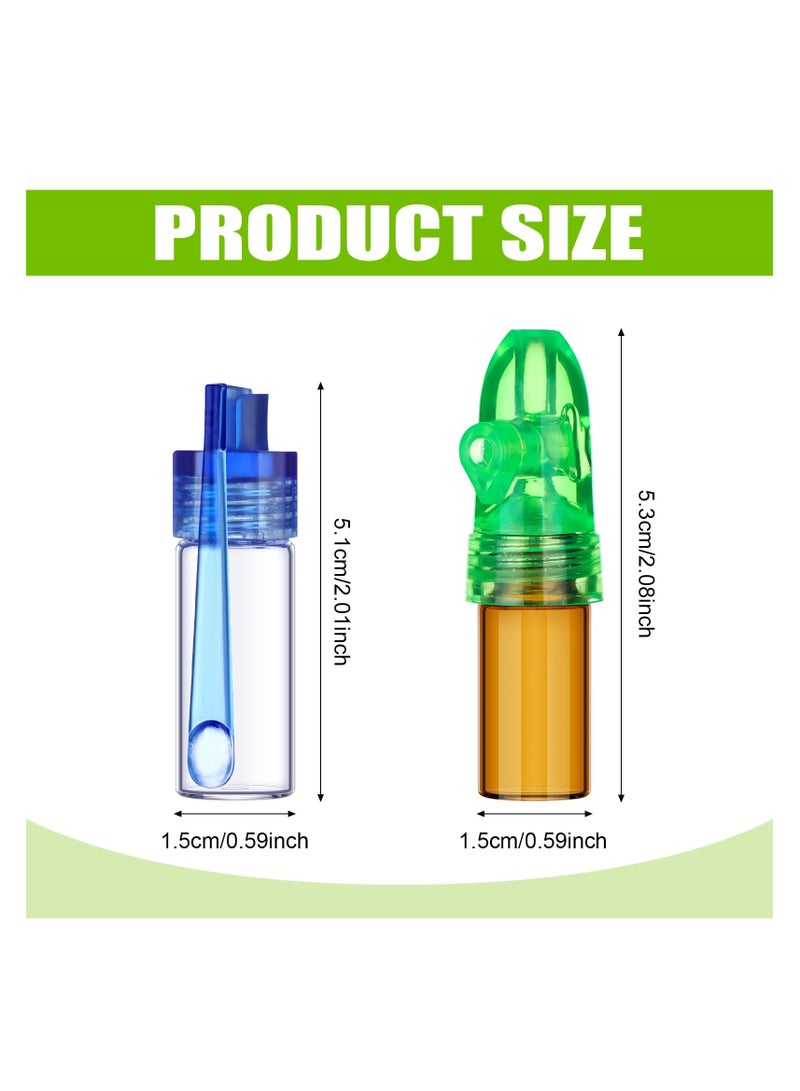 SOLARAE 10 Pack Camping Spice Containers, Salt & Pepper Shaker Sets Portable Spice Dispenser, With Knob Switch Storage Bottle Leak-Proof Portable Storage Bottles for Outdoor Activities Traveling Cooking - Image 2