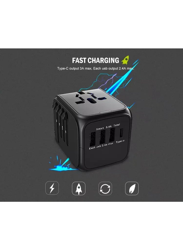 Universal International Travel Plug Adapter 5x1 - Image 3