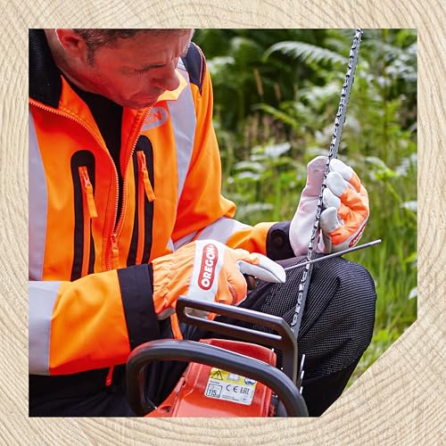 Oregon 13/64" (5.2mm) Professional Round Chainsaw Chain Sharpening Files for 3/8", .404" Stihl Chains, 12 Pack (70505) Black - Image 5