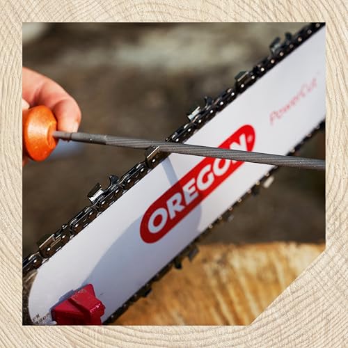 Oregon 13/64" (5.2mm) Professional Round Chainsaw Chain Sharpening Files for 3/8", .404" Stihl Chains, 12 Pack (70505) Black - Image 4