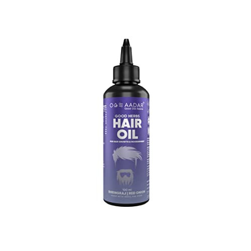 AADAR Good Herbs Hair Oil | Ayurvedic Damage Control Hair Oil | Supports Healthy Hair | Made of Red Onion, Bhringraj, Hibiscus, and Virgin Coconut| 100ml (Pack of 1) - Image 1