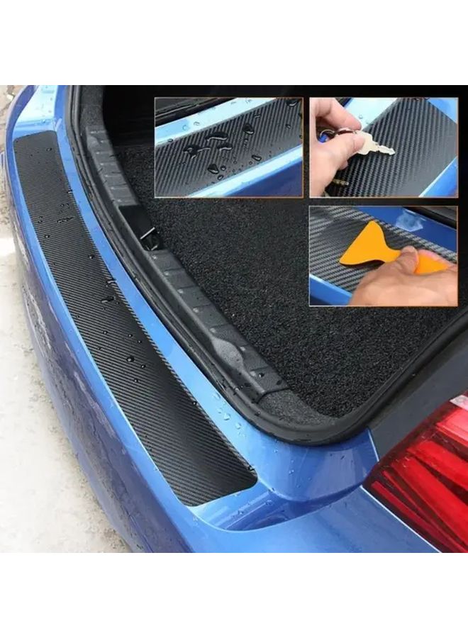 Universal Car Trunk Door Sill And Rear Bumper Guard Protector Set 40 94 Inch Self Adhesive Rubber Pad Scratch Resistant Easy Installation Protects Against Road Debris Enhances Aesthetics - Image 1