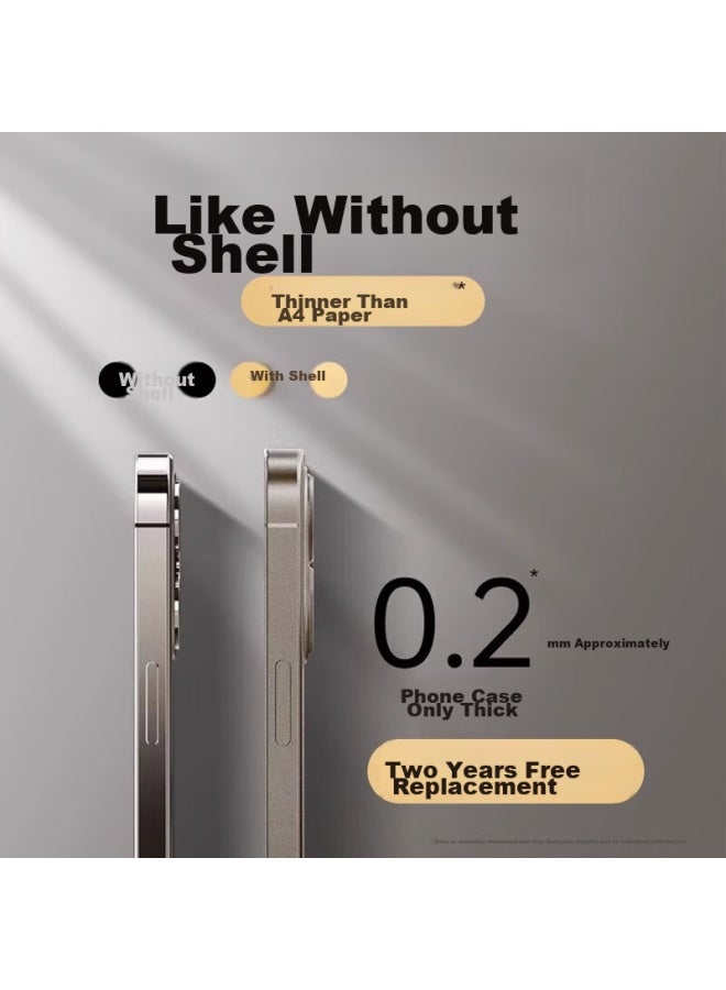 Divi Phone Case For Apple Iphone 16 Pro Max, Full Protection Ultra-thin Frosted Semi-transparent Shockproof Hard Shell, Gray - Image 3