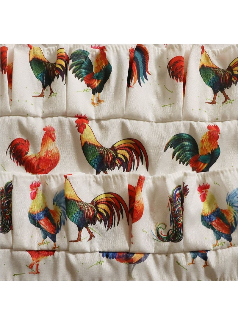 Durable Canvas Egg Collecting Apron with 12 Pockets, for Chicken/Duck/Goose Eggs - Image 2