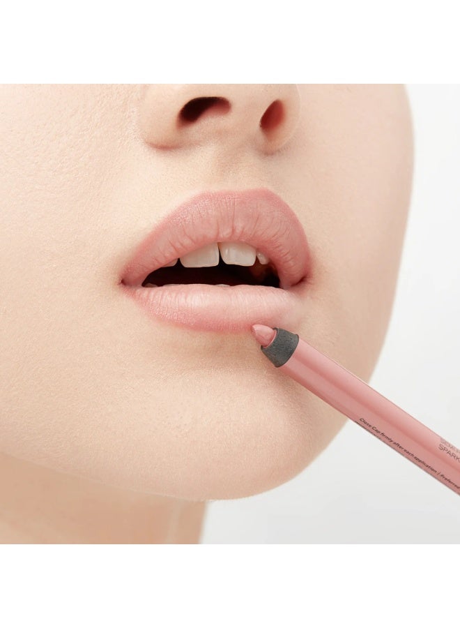 PROVOC SEMI-PERMANENT Gel Lip Liner Filler WP SPARKLES 801 Rozie Pose - Image 4