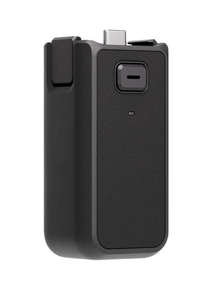 DJI Osmo Pocket 3 Battery Handle, Supports Hot-Swapping, USB-C Port, 1/4″ Thread, Built-in 950mAh Battery, Compatible with Osmo Pocket 3, Black - Image 1