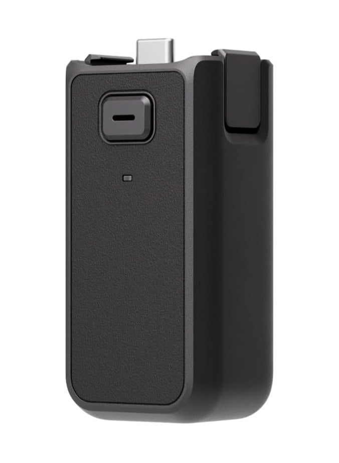 DJI Osmo Pocket 3 Battery Handle, Supports Hot-Swapping, USB-C Port, 1/4″ Thread, Built-in 950mAh Battery, Compatible with Osmo Pocket 3, Black - Image 2