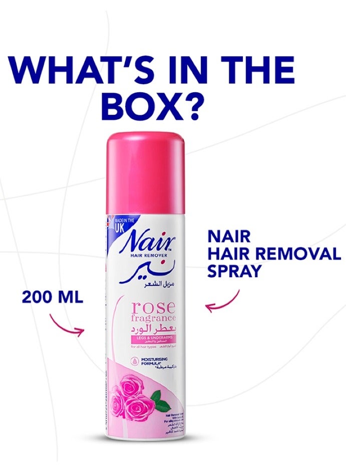 نير بخاخ لإزالة شعر الساقين والجسم بخلاصة الورد 200 مل - Image 5