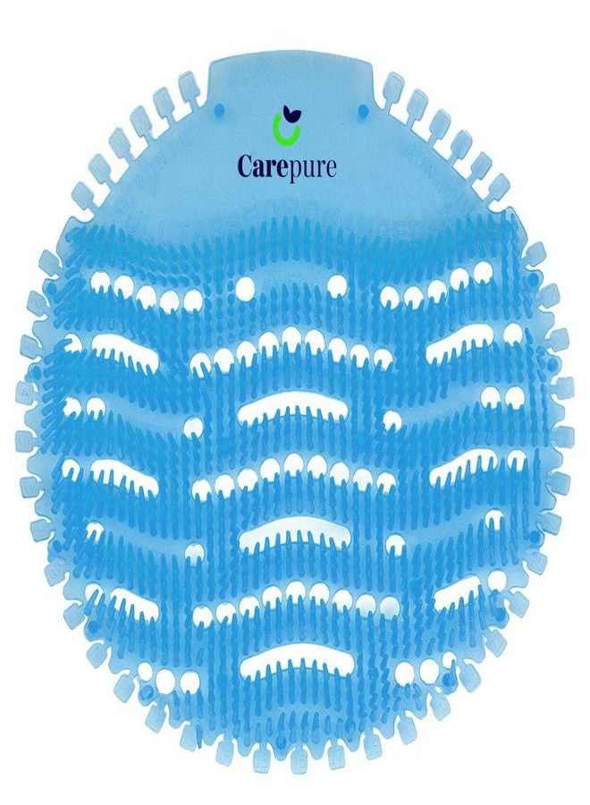 Carepure معطر روائح كيربيور لشاشات المبولة - وسادة معطرة فاخرة طويلة الشعيرات مضادة للتناثر والانسداد تدوم طويلاً | مثالية للحمامات - أزرق محيطي (10 قطع) - Image 1
