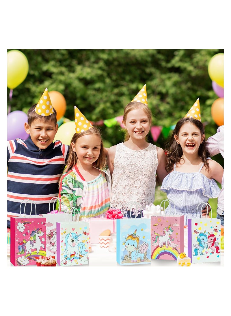 24 Pcs Unicorn Gift Bags with Handles, Reusable Goody Bags for Candy, Birthday Parties, Baby Showers, Halloween, and Weddings - Perfect for Girls and Kids Celebrations. - Image 5