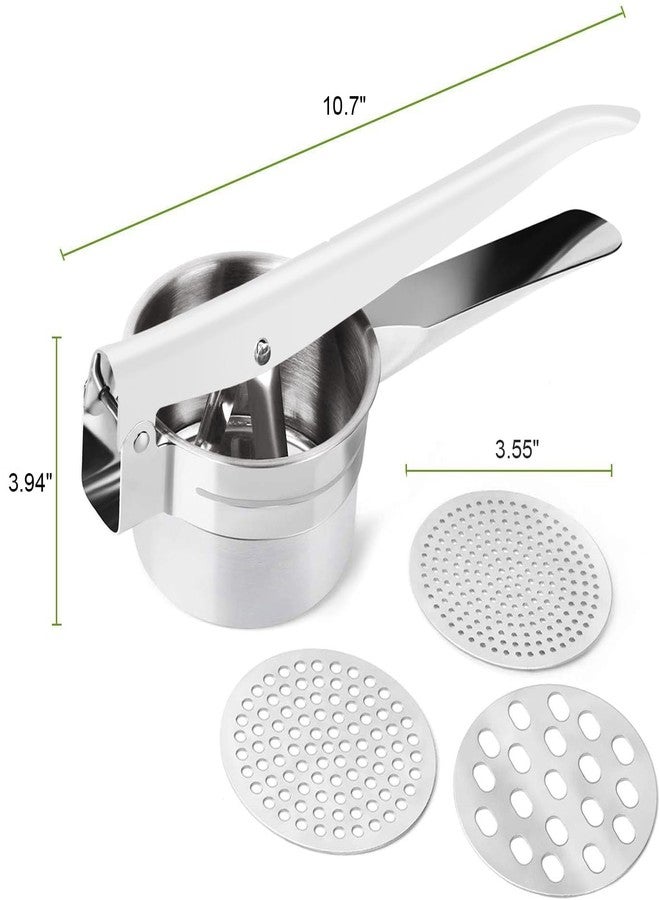 ZORGONS Potato Ricer 15oz Stainless Steel by Zorgons - Sturdy Masher for Creamy Mashed Potatoes, Sweet Potato Smasher with Comfort Grip Handle - Essential Kitchen Gadget for Pressing and Mashing - Image 2