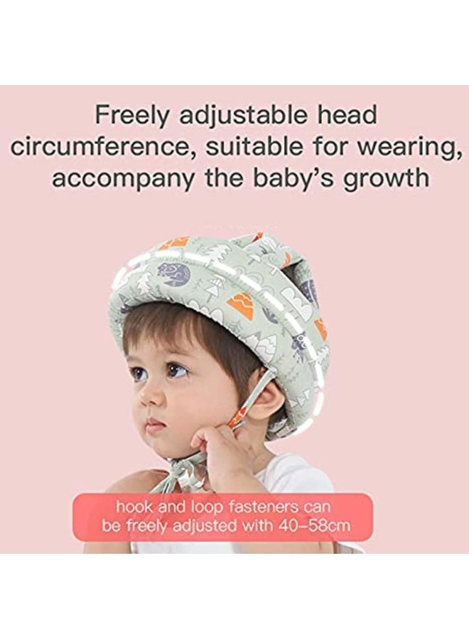 Baby Safety Helmet for Crawling Walking, Adjustable Head Cushion Bumper Bonnet for Infant Toddler, Pink - Image 3