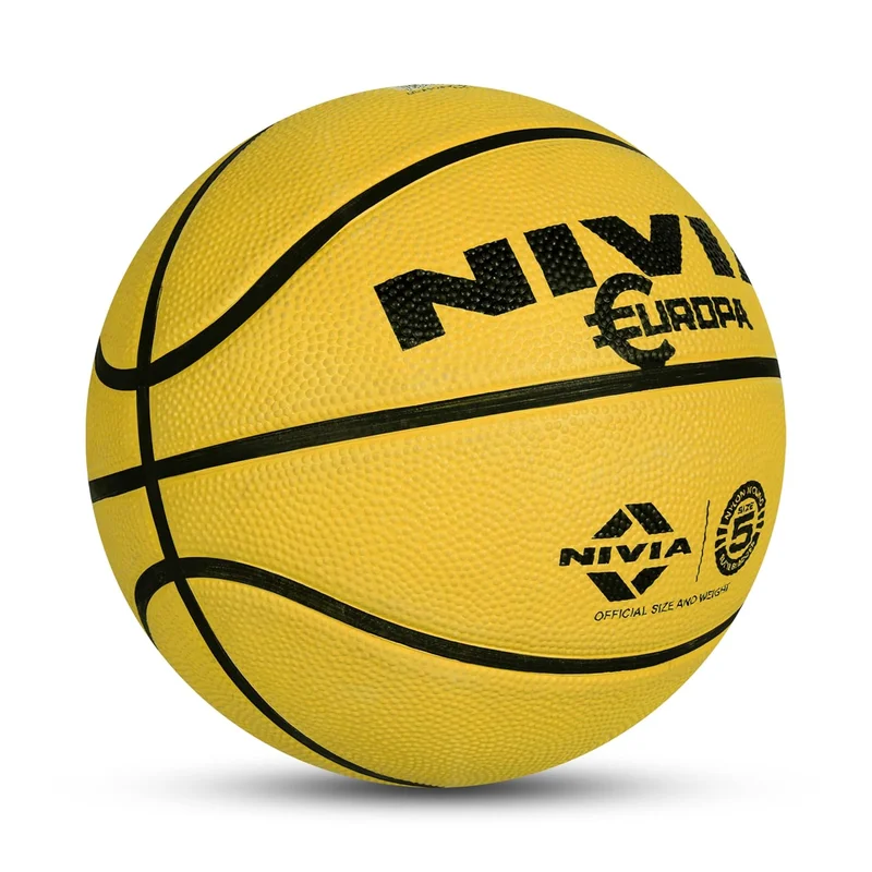 نيفيا Nivia Europa Basketball Size 5 - Yellow