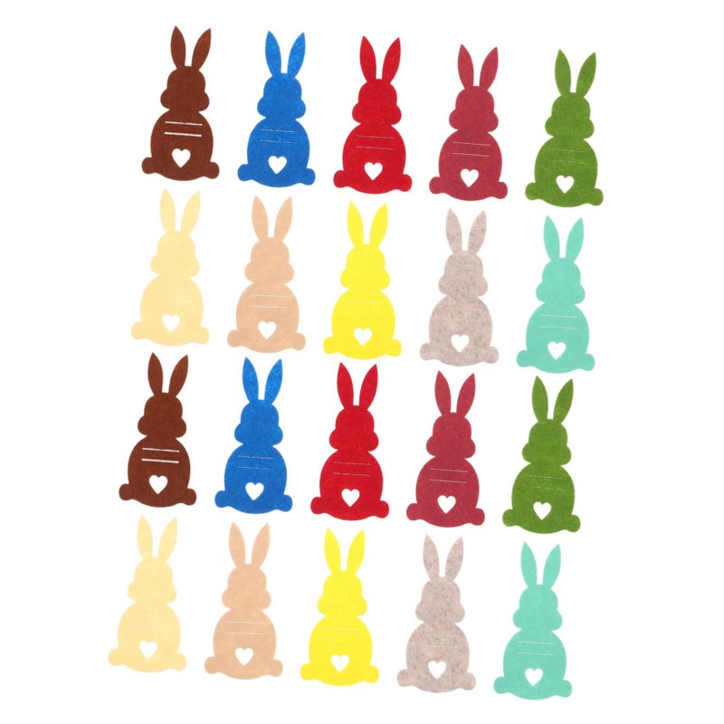 20 Pcs Bunny Cash Holders Colorful Rabbit Money Holders For Easter Basket Filler Kids Surprise Gift Decorative Table Centerpiece Party - Image 2