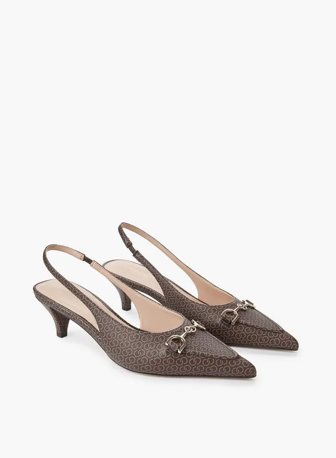 Celeste Women Kitten Heel Slingback Shoes