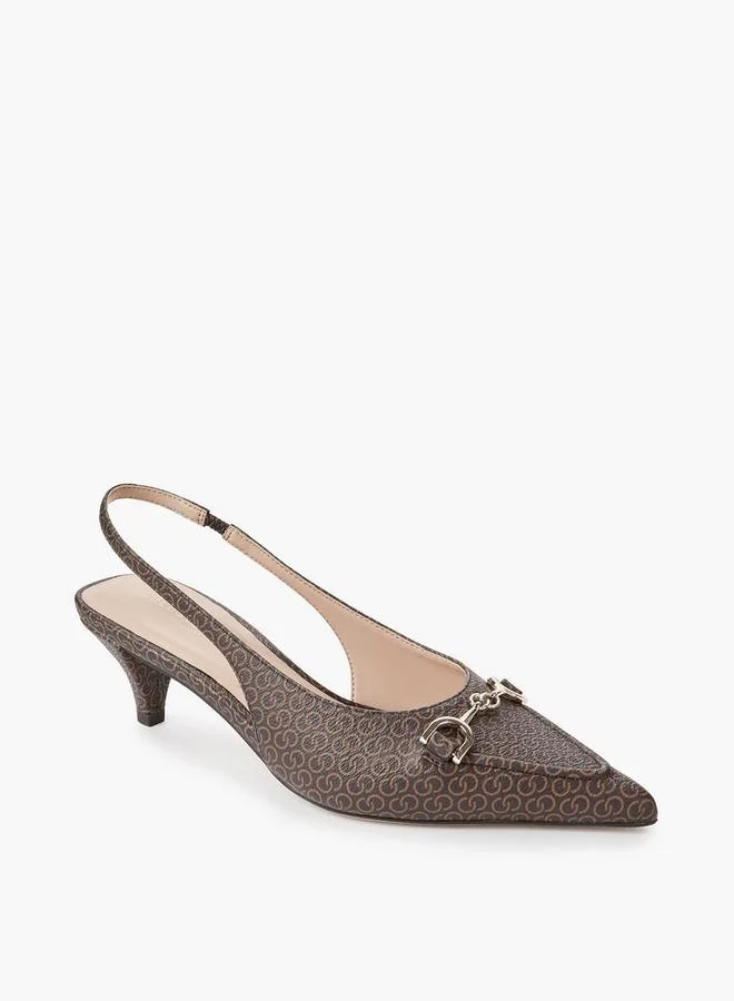 Celeste Women Kitten Heel Slingback Shoes