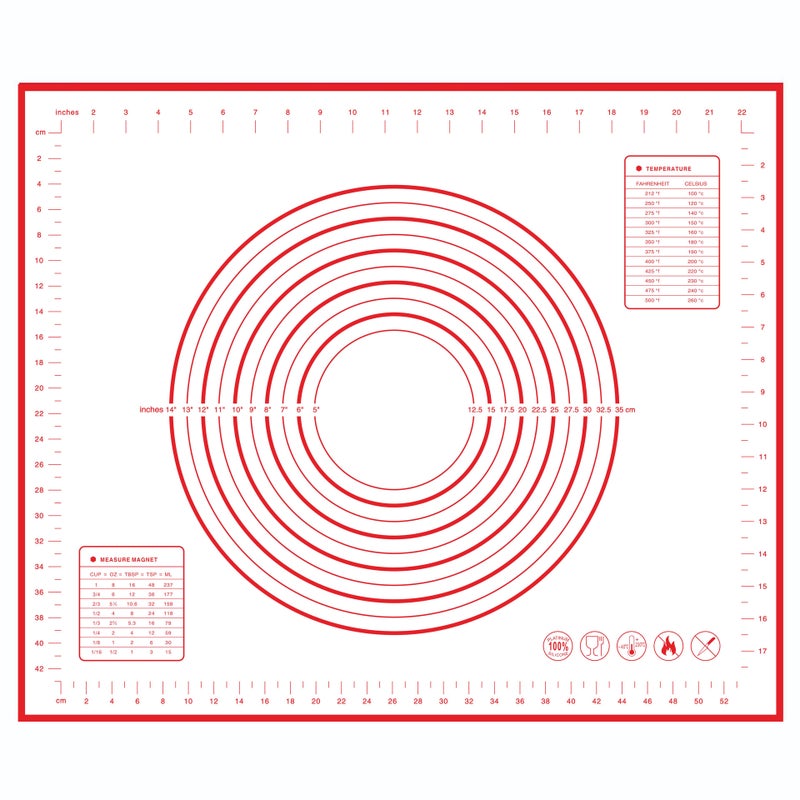 Silicone Kneading Mat Large Rolling Noodles Baking Mat Macaron Mat Silicone Copping Board Flour Mat Heat Insulation Mat Silicone Mat - Image 1