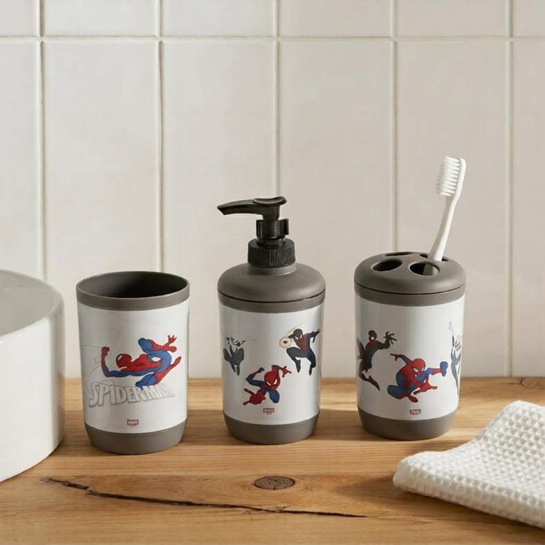 Pan Home Disney Spiderman 3pcs Bath Accessory Set -Multi - 166TRC9901176 - Image 1