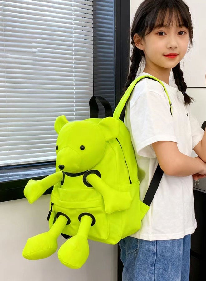 JCB CHIC حقيبة ظهر خفيفة الوزن ذات سعة كبيرة على شكل أرنب كرتوني لطيف، حقيبة مدرسية وحقيبة سفر  مع رسوم كرتونية ثلاثية الأبعاد، حقيبة كتف عملية للطالبات - Image 1