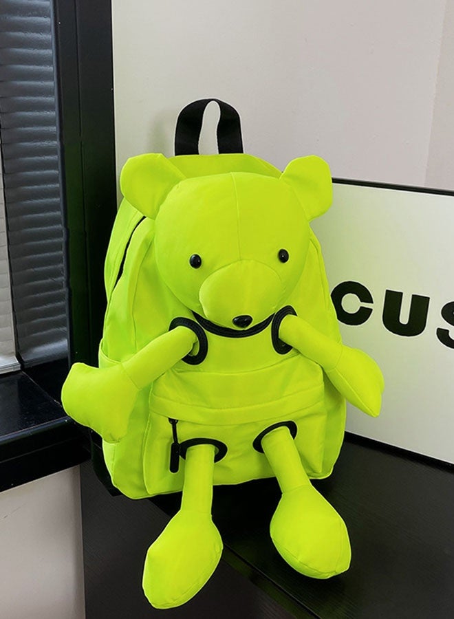 JCB CHIC حقيبة ظهر خفيفة الوزن ذات سعة كبيرة على شكل أرنب كرتوني لطيف، حقيبة مدرسية وحقيبة سفر  مع رسوم كرتونية ثلاثية الأبعاد، حقيبة كتف عملية للطالبات - Image 2