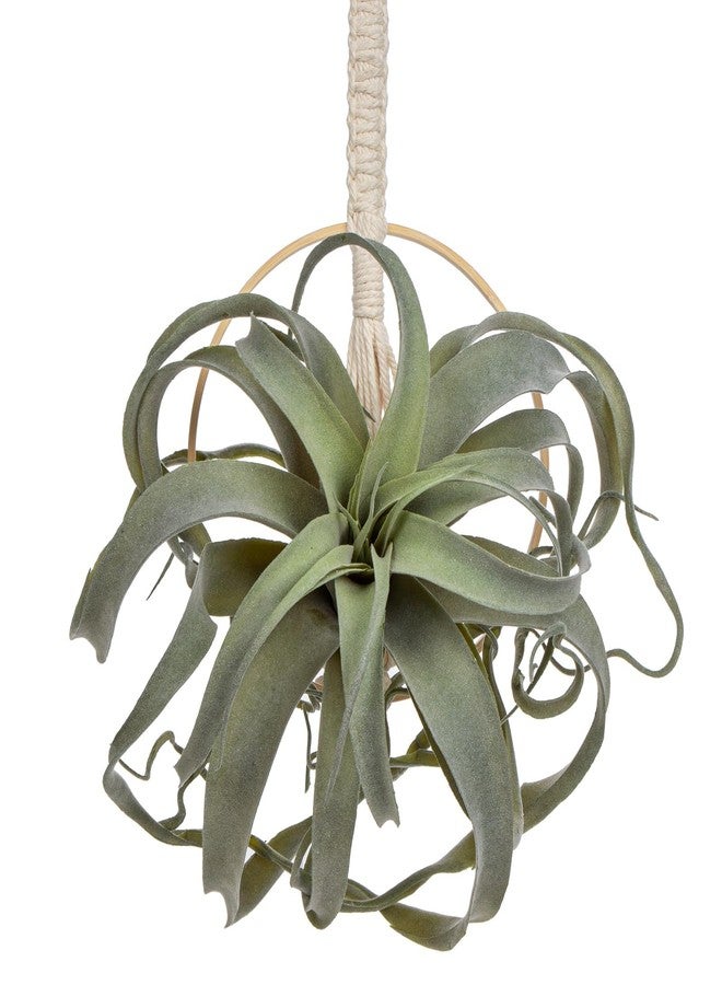 GnFlus Artificial Air Plants 11 Inch Fake Hanging Plant Real Touch Lifelike Fake Succulents Plants for Home Garden Office Indoor Outdoor Decor - Image 1